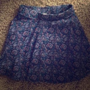 Blue cotton floral skirt from pac sun